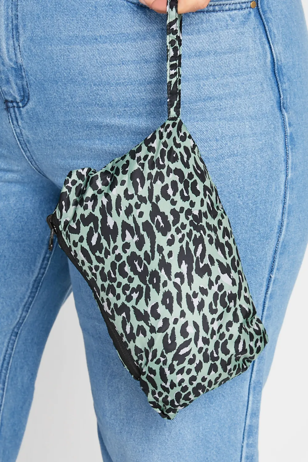 LTS Tall Black Dalmatian Print Pocket Parka