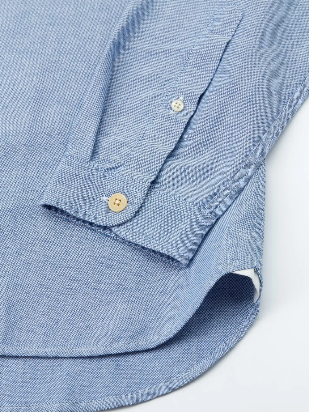 Long Sleeve Blue Organic Cotton Shirt