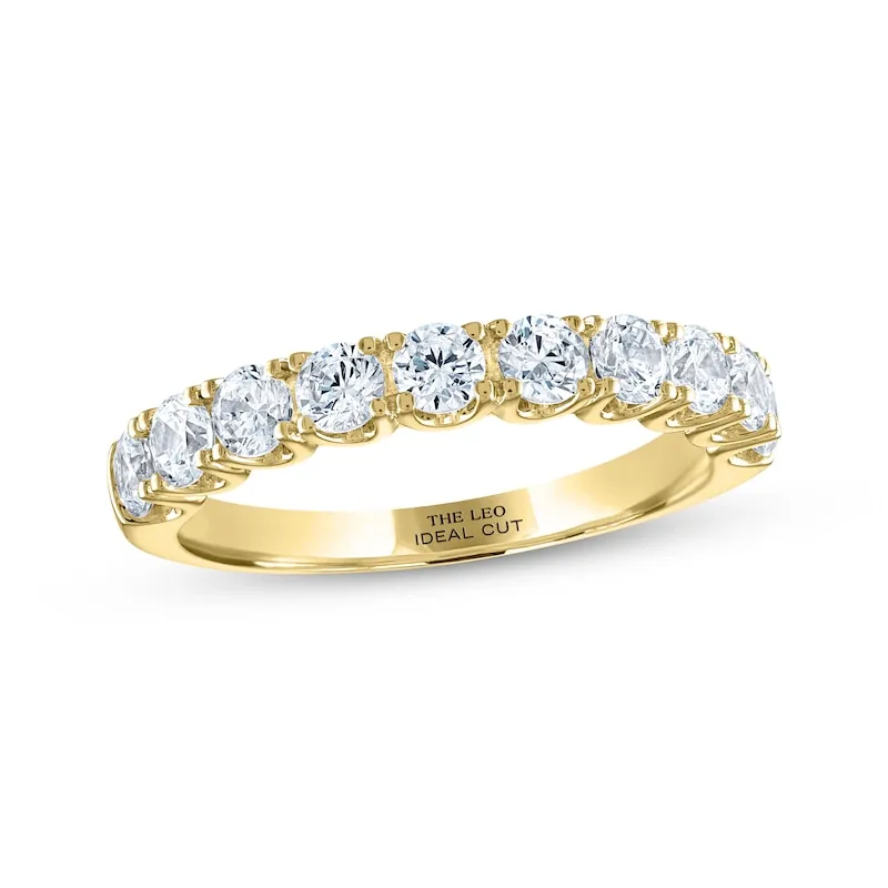 THE LEO Ideal Cut Diamond Anniversary Band 1 ct tw 14K Yellow Gold