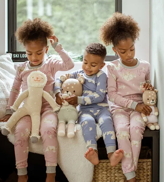 Polar Mountain Organic Cotton Girl Pajamas