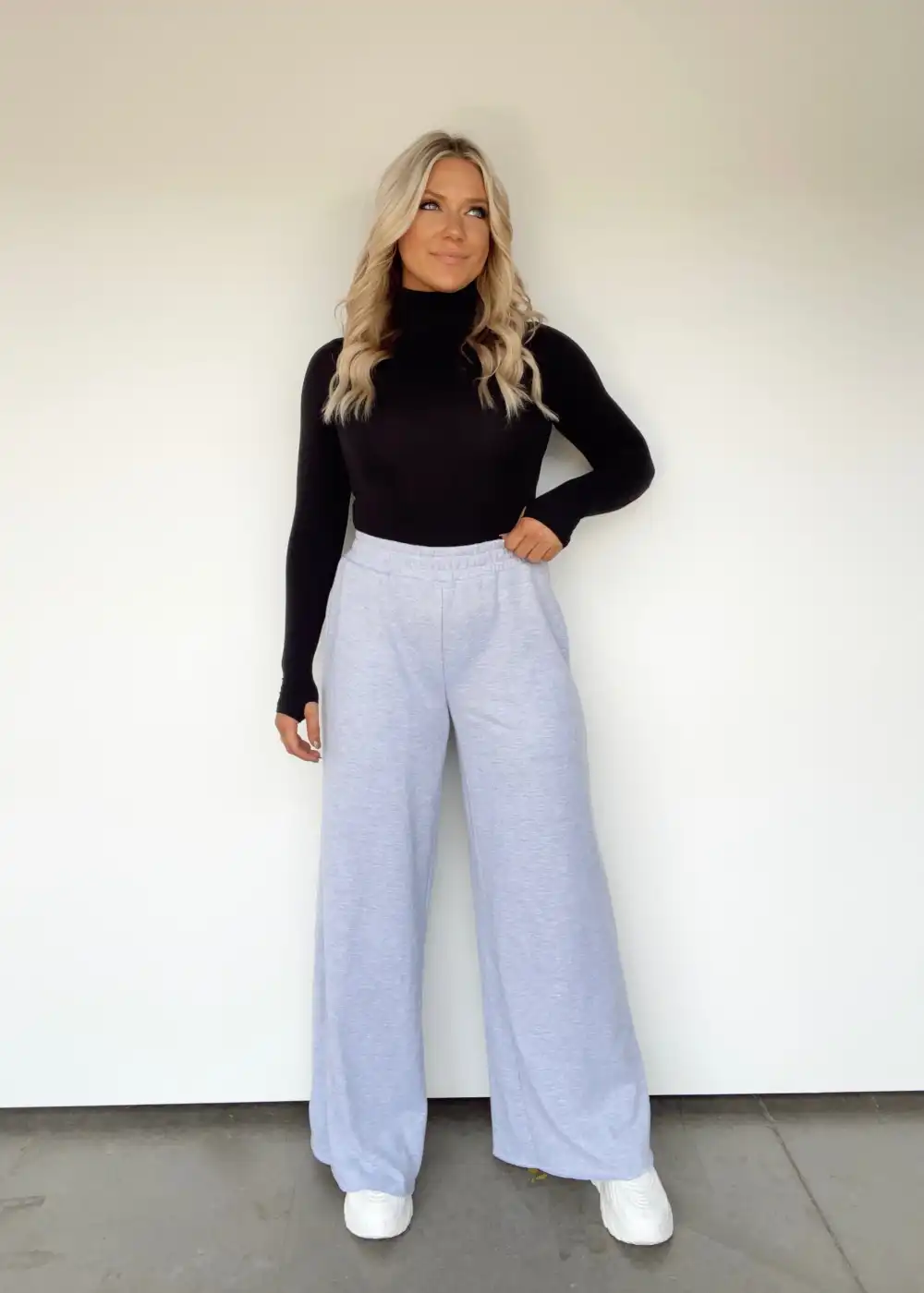 Staying In Wide Leg Sweats