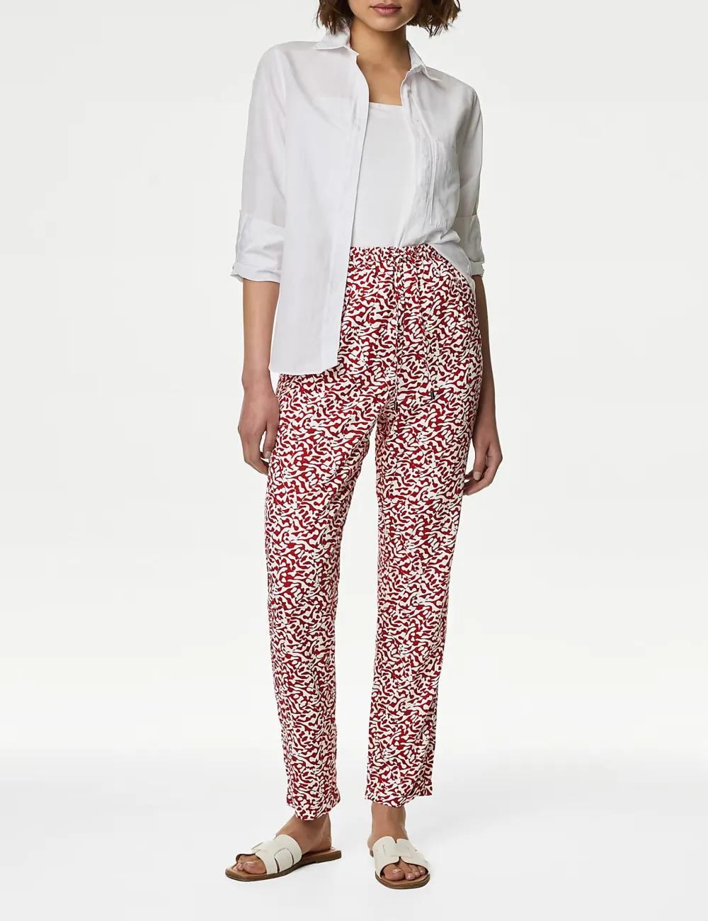 Womens Casual Tapered Trousers