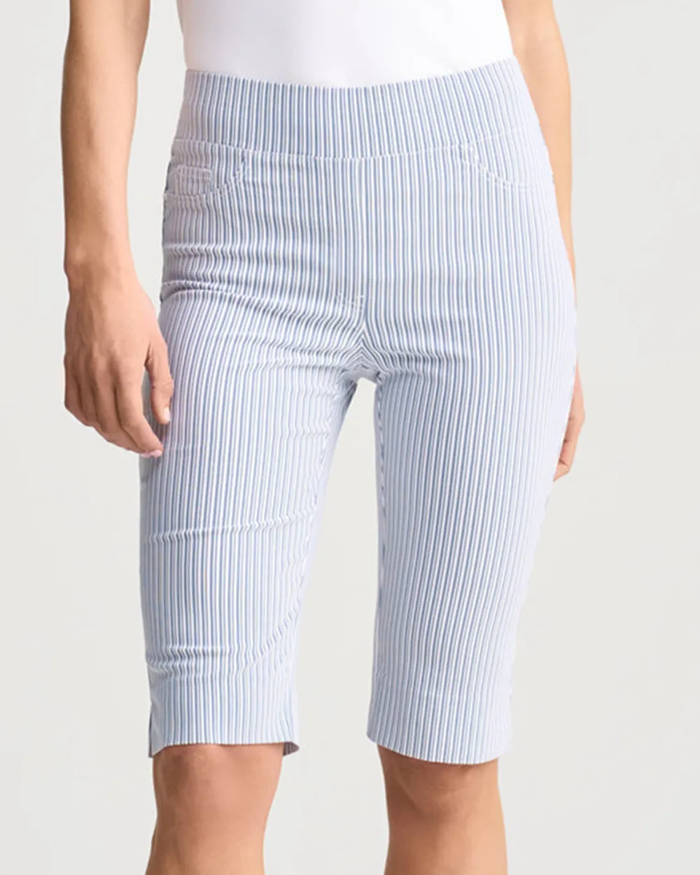 Checkered Knee Length Shorts