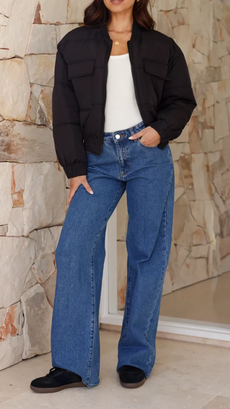 Black Short Warm Jacket