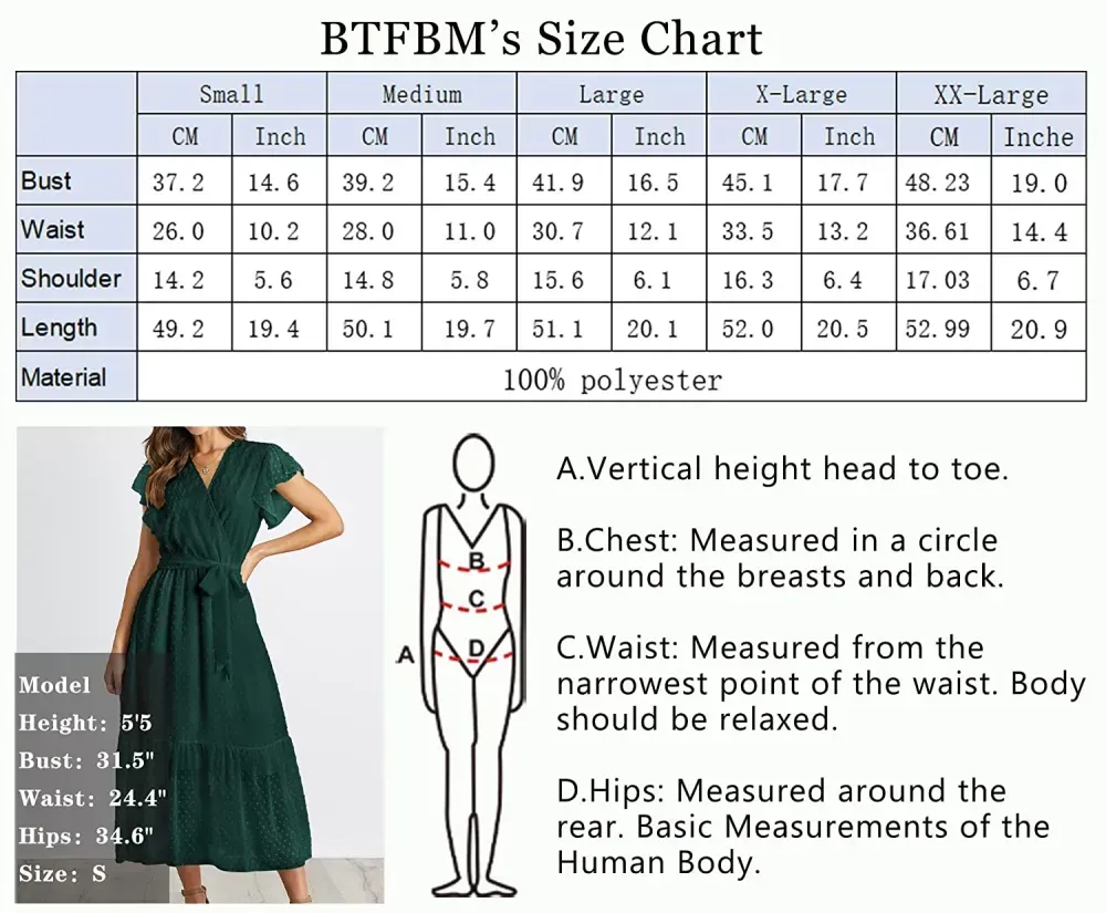 Women Summer Bohemian Floral Casual Wrap V Neck Ruffle Cap Sleeveless Belt A-Line Pleated Hem Swing Midi Sun Dress