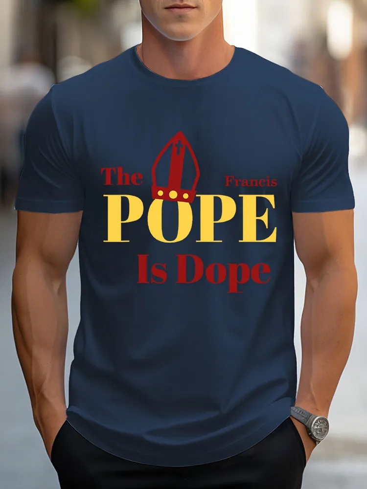 Men's Pope Francis Print T-Shirt