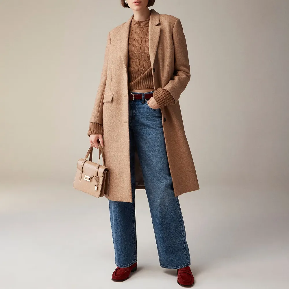 Wool-Blend Melton Topcoats