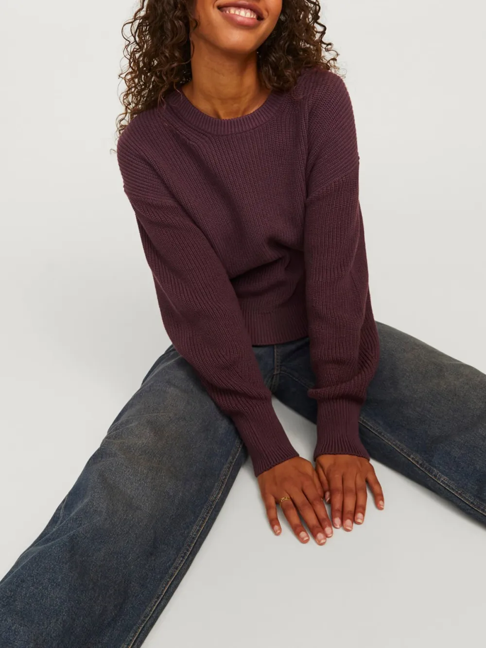 Plain Colored Casual Style Sweaters