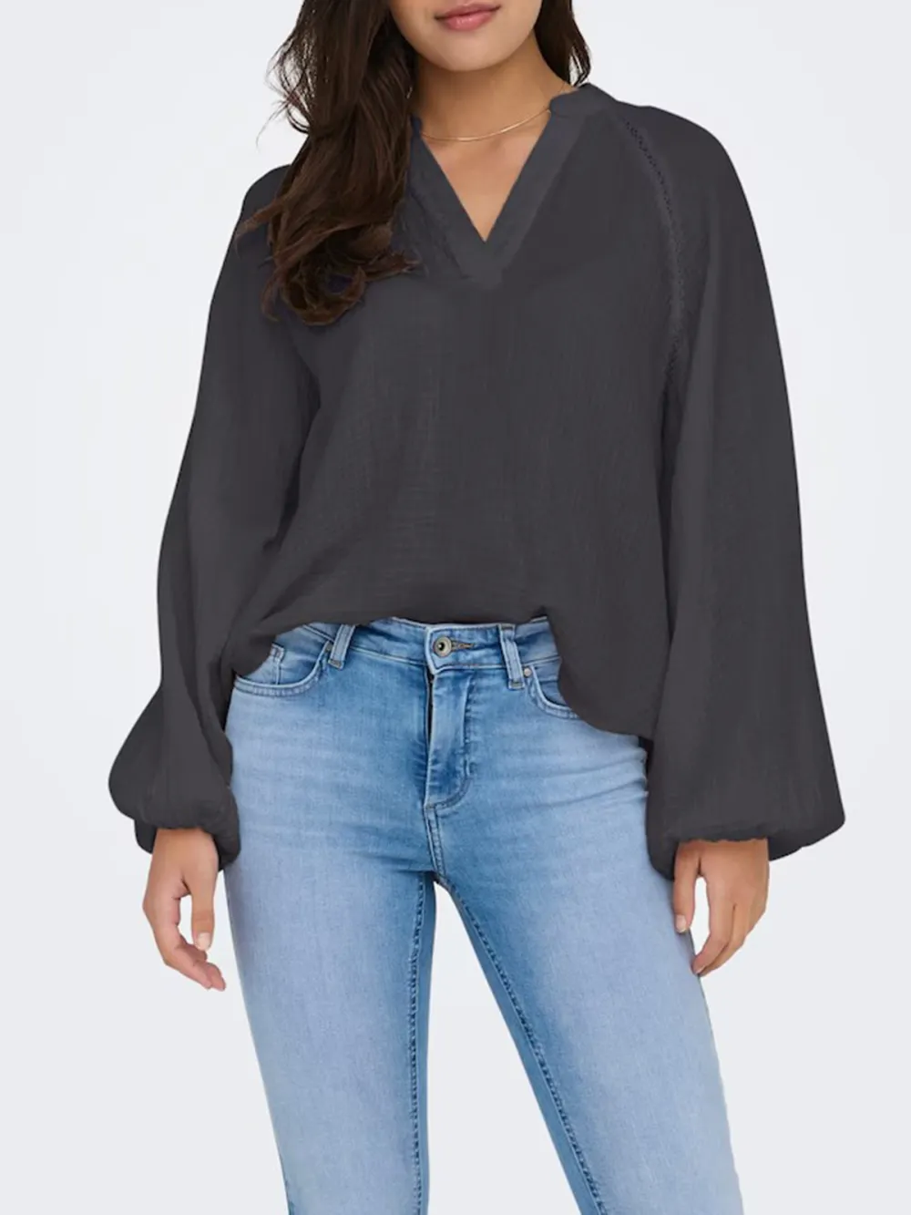 Cotton Daily Long Sleeve Blouses