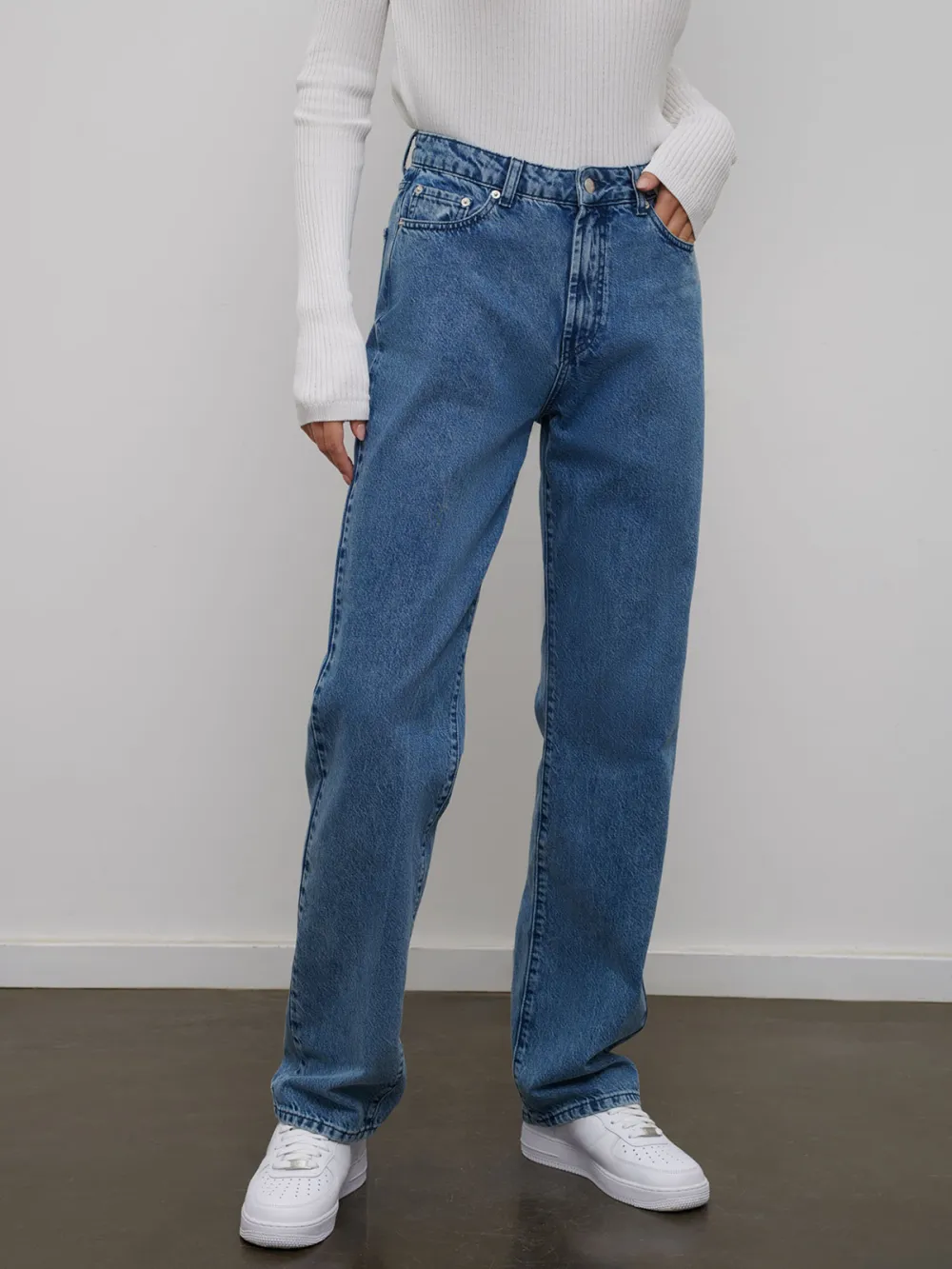 Colored Denim Casual Style Trousers Jeans