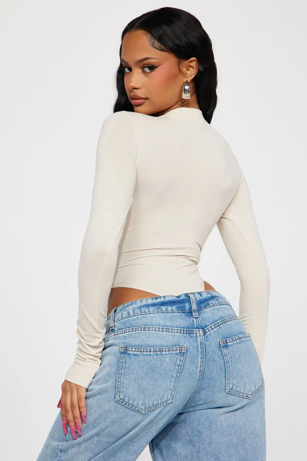 Take Notes On Me Bodysuit - Beige