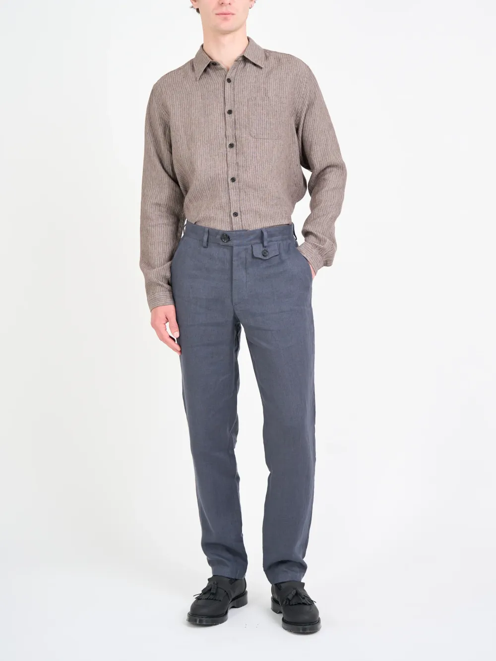 Grey Casual Style Trousers
