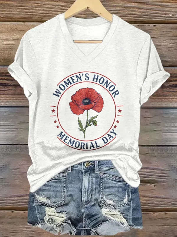 Women'S Honor Memorial Day T-Shirt