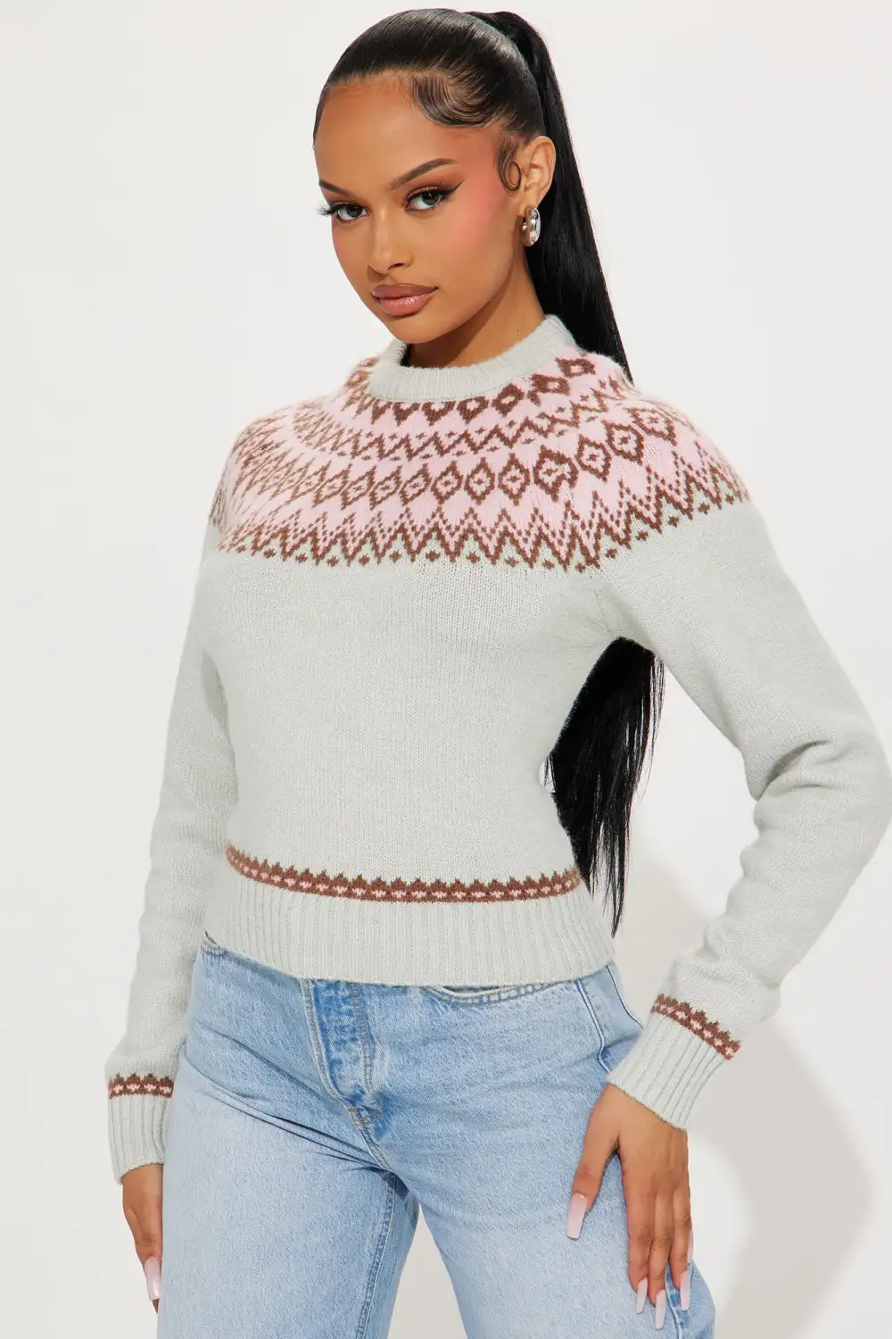 Always Sweater Weather Sweater - Grey/combo