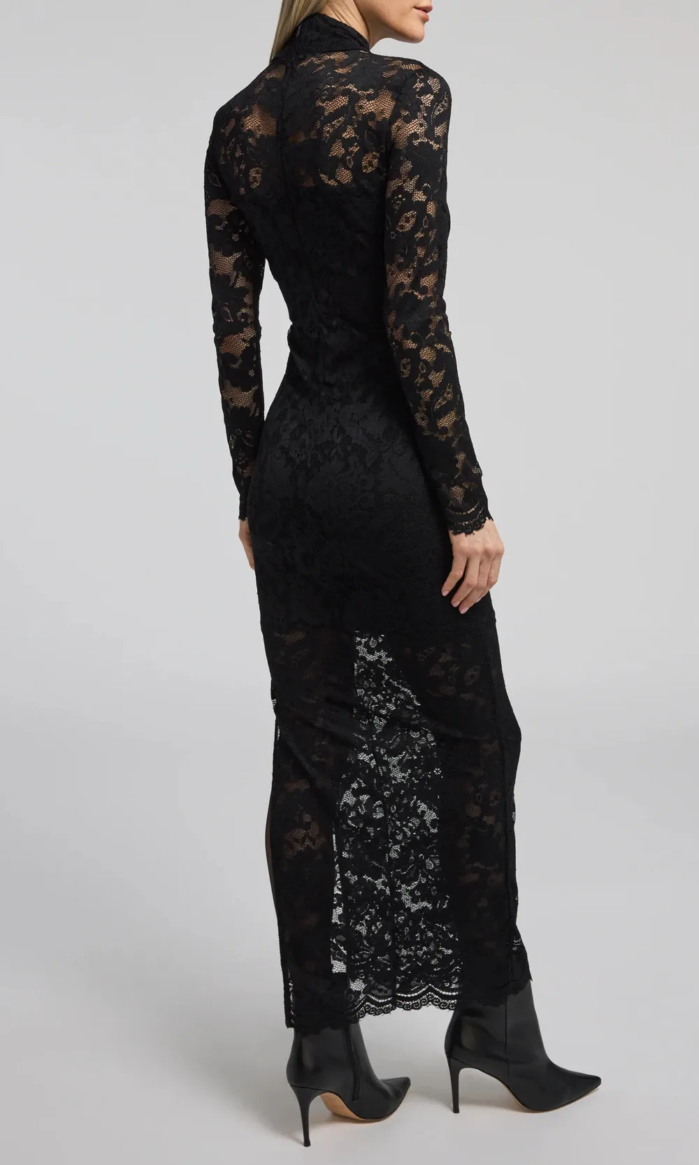 Lace Long Sleeve Maxi Dress