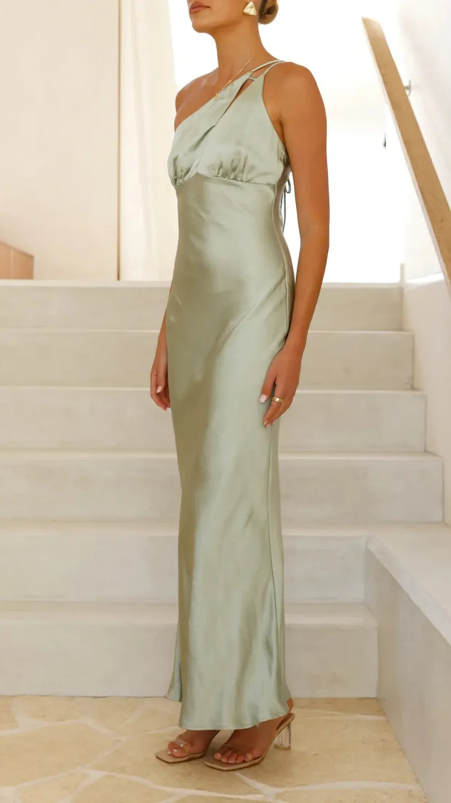 One Shoulder DesignMaxi Dress