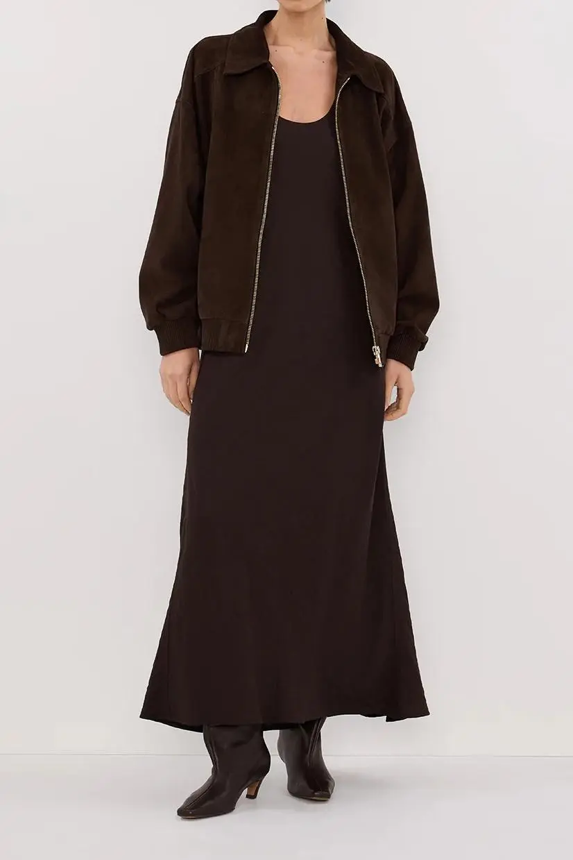 BITTER  SUEDE BOMBER