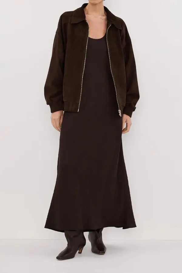 BITTER  SUEDE BOMBER