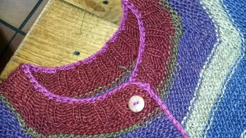 Vintage Button Down Rainbow Icelandic Cozy Warm Sweater