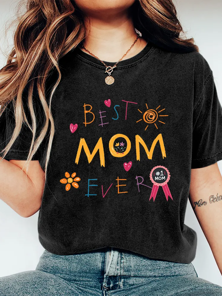 Women'S Best Mom Ever  T-Shirt