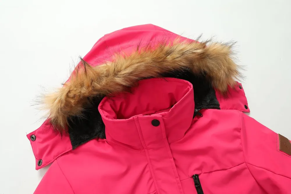 Women's Waterproof Ski Snow Jacket Winter Warm Hooded Snow Coat Mountain Windproof Ski Jacket For Women