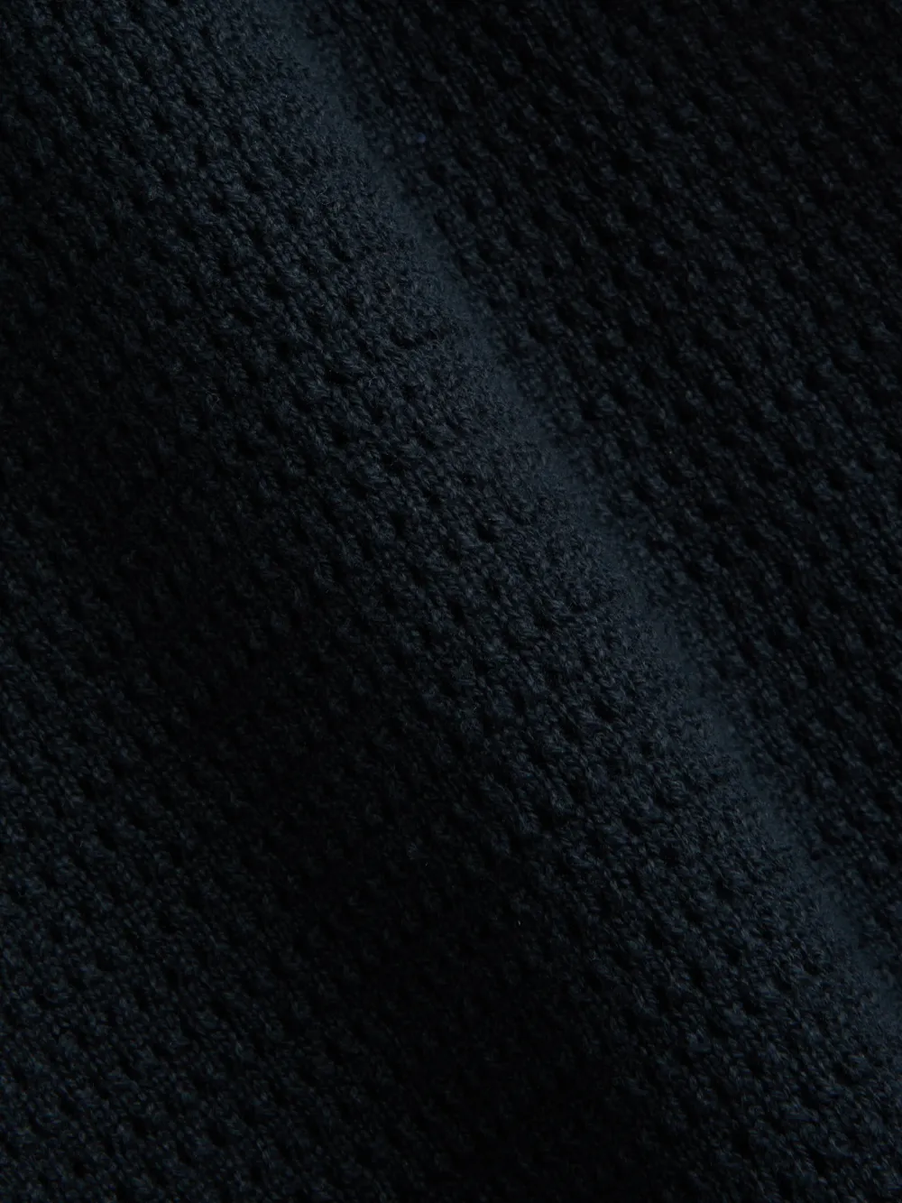 Navy Short Sleeve Knitted Shirt