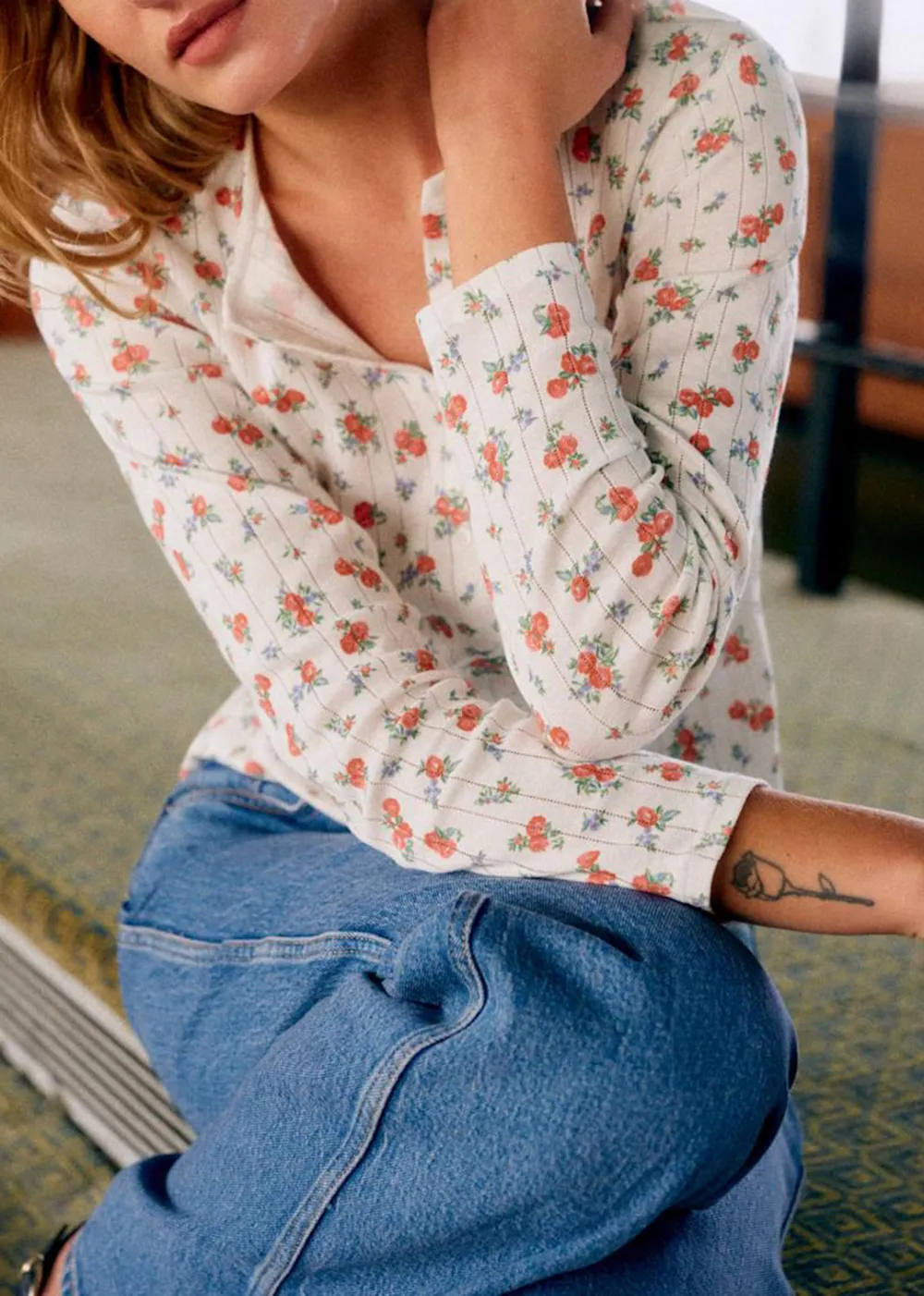 Floral Long Sleeved Cardigan