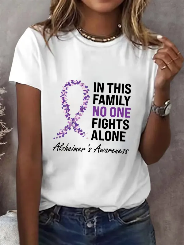 Women'S Casual Print Short Sleeve T-Shirt