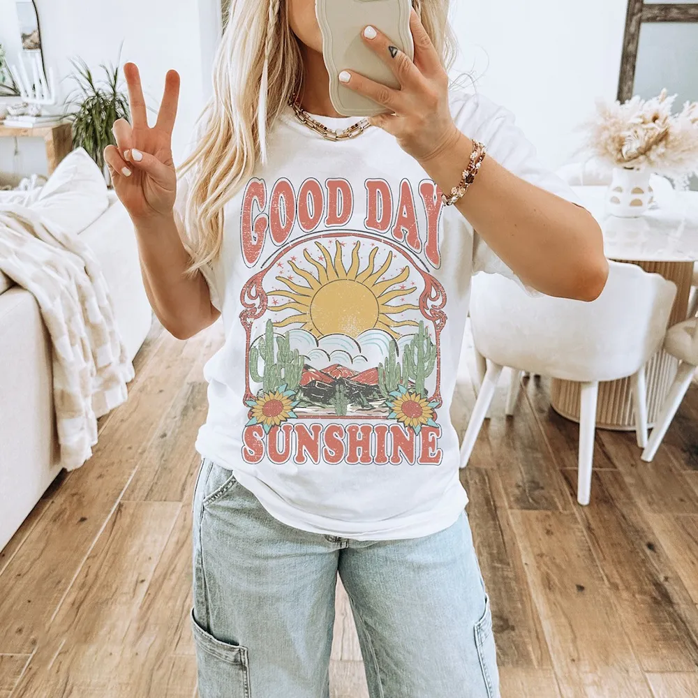 Good Day Sunshine - Themed Printed Tee