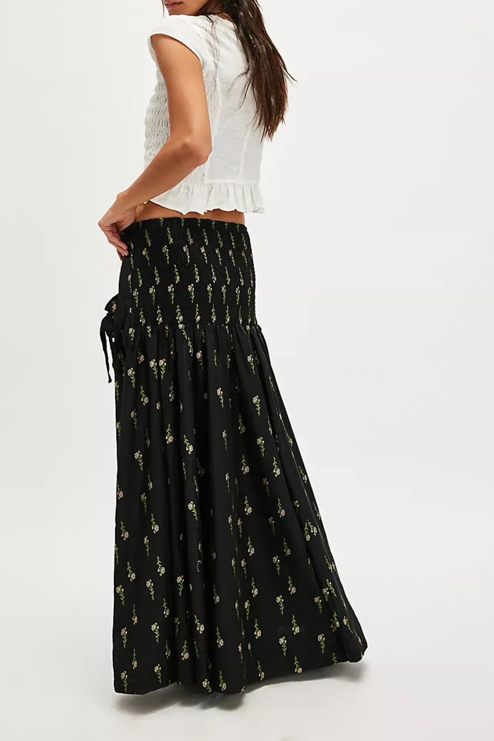 Floral Print Maxi Skirt