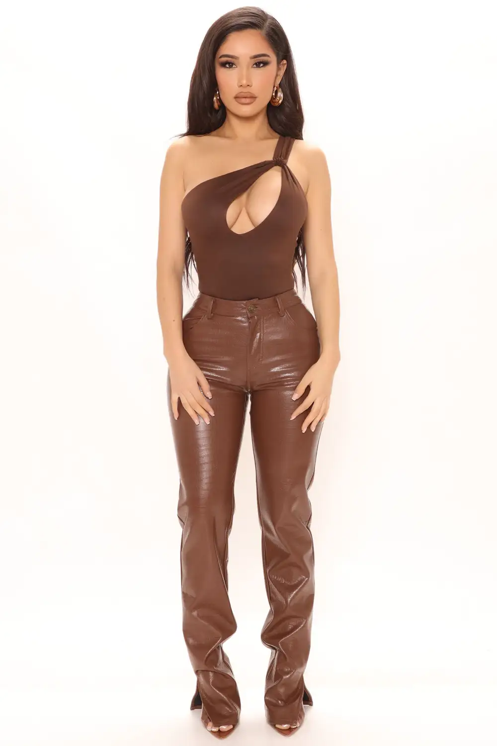 Heart Breaker Bodysuit - Chocolate