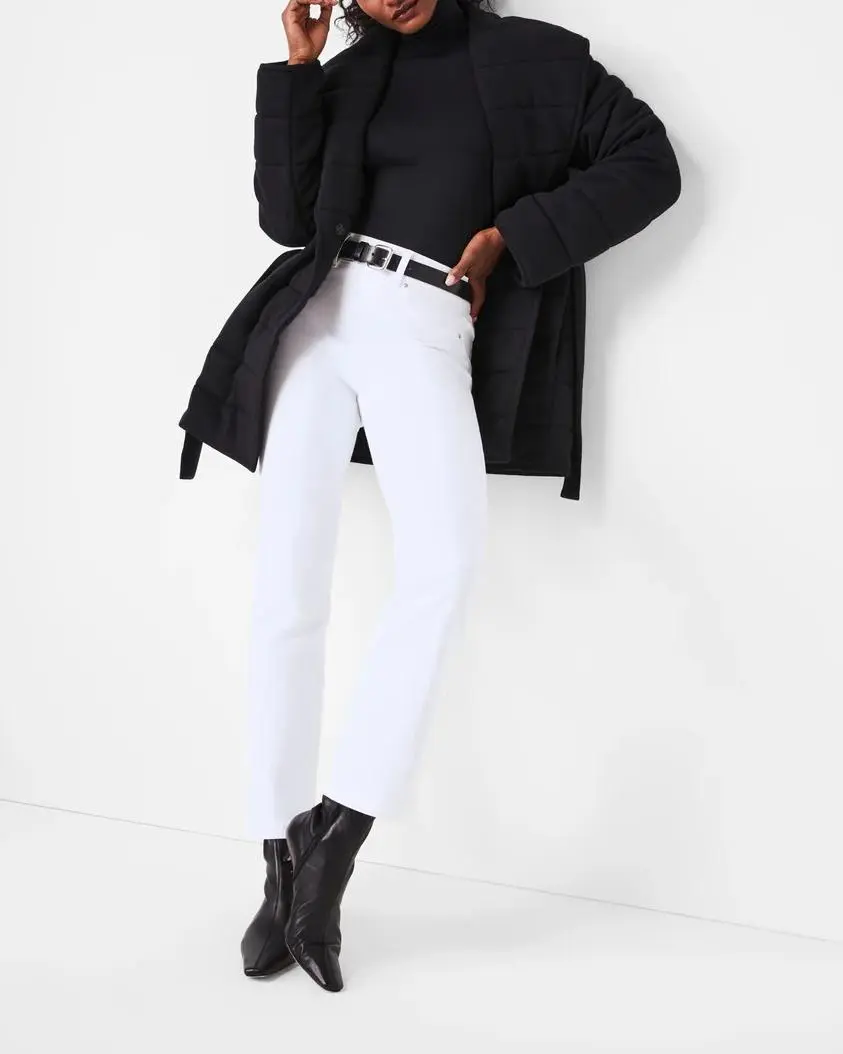 Black Casual Puffy Coat