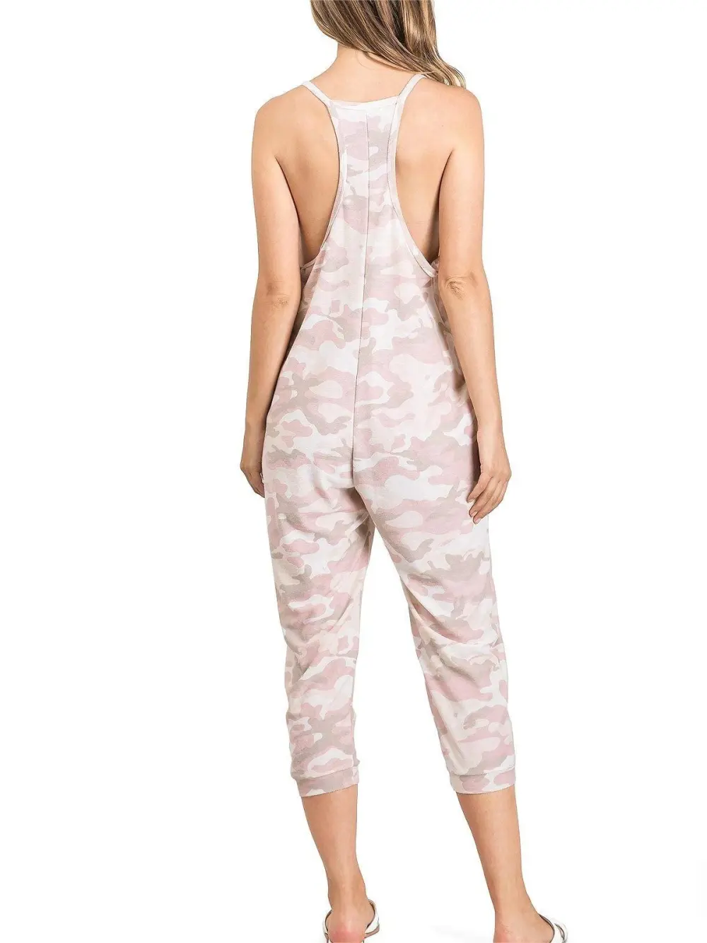 Camouflage Capri - Length Jumpsuit