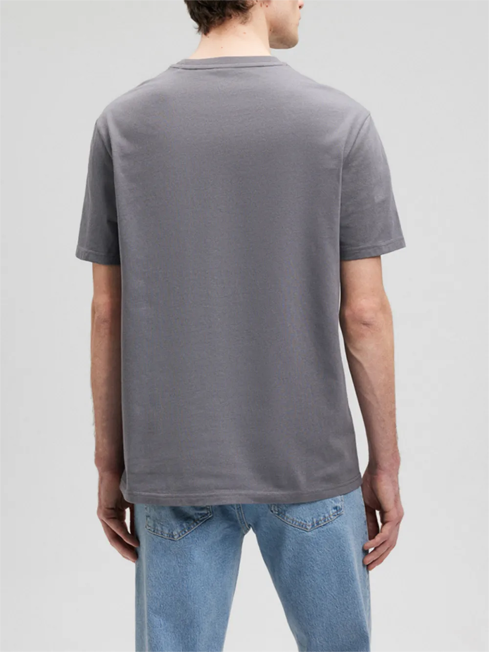 Gray Short - Sleeve Graphic Tee