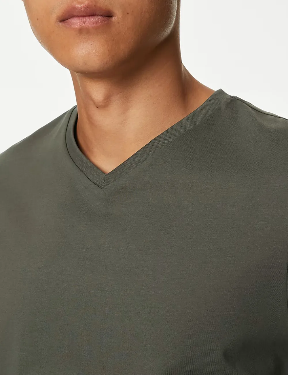 Pure Cotton V-Neck T-Shirt