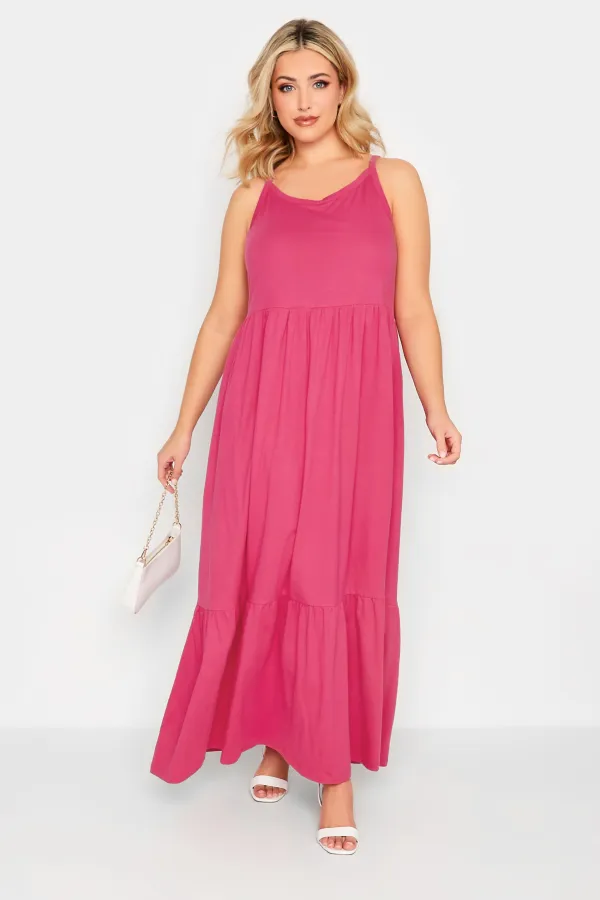 YOURS Curve Pink Maxi Sundress