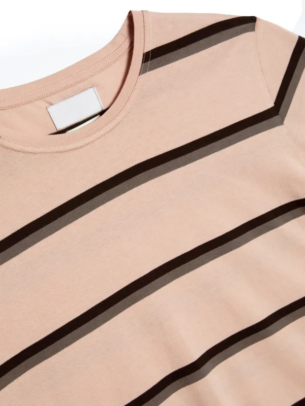 Pink Crew Neck Short Sleeve T-Shirt