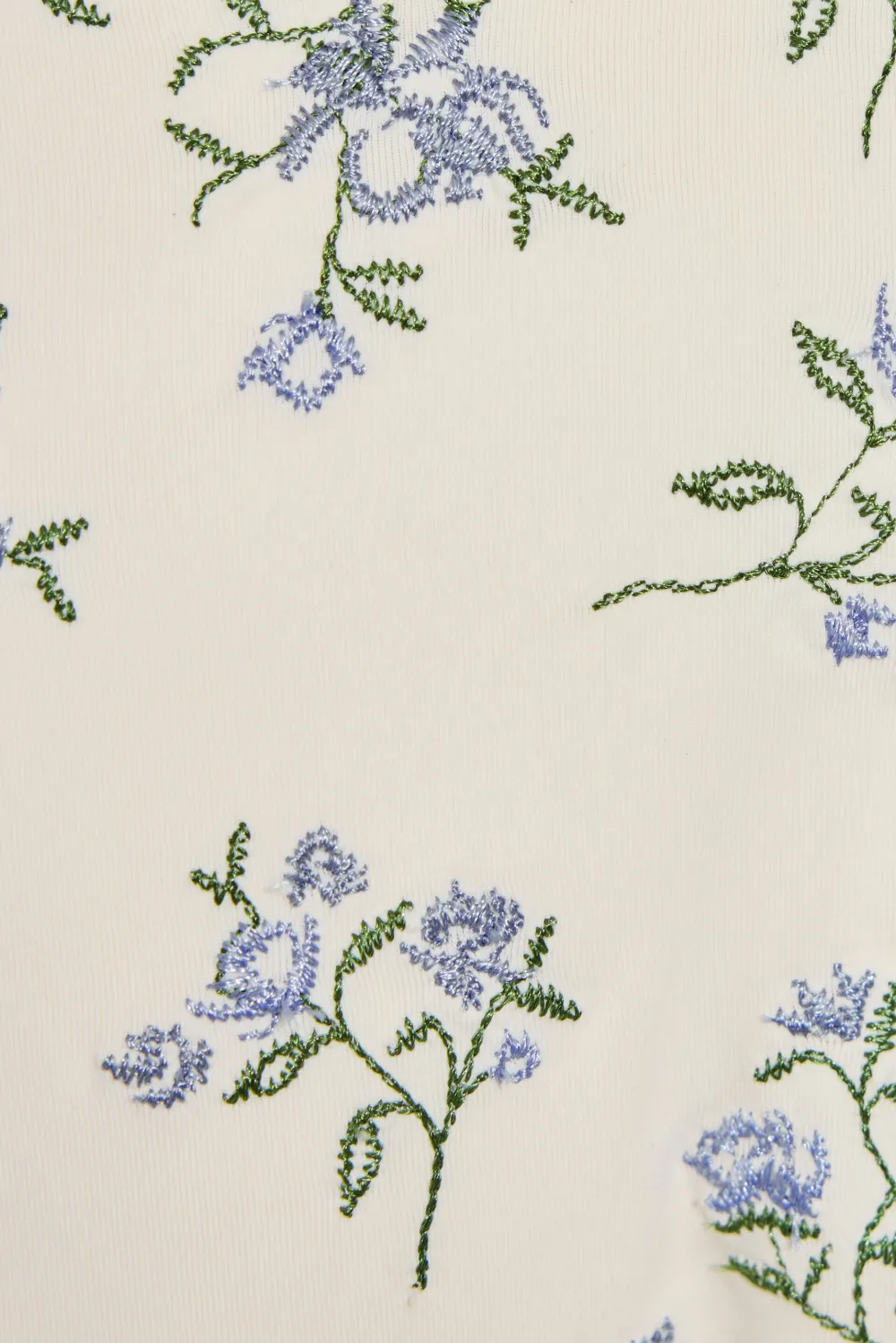 Floral Embroidery Bikini Bottom