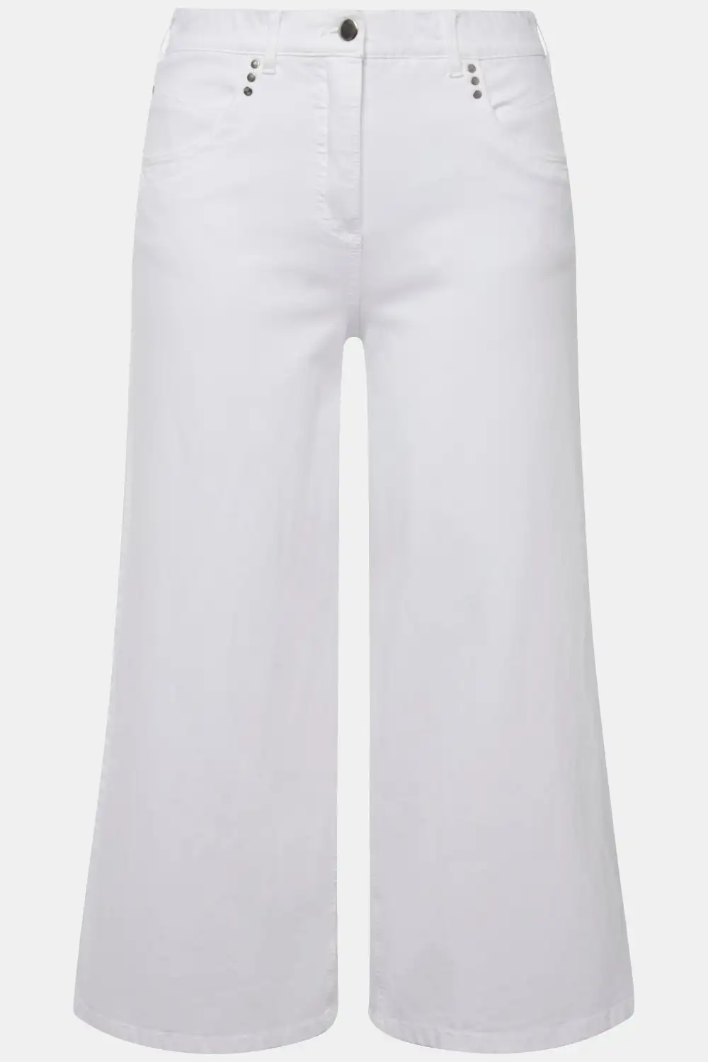 Jeans-Culotte, wadenlang, weites Bein, Marlenehose