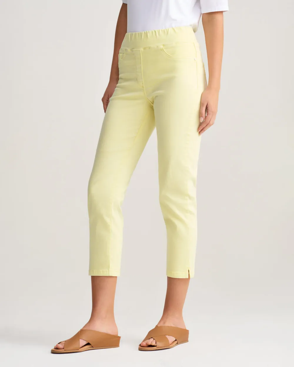 Mid Waist Ankle Length Jeans