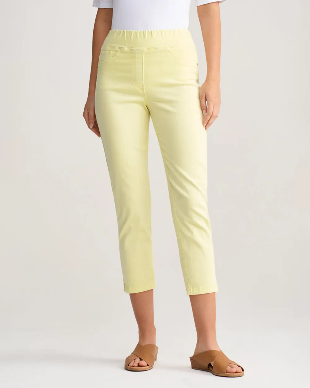 Mid Waist Ankle Length Jeans