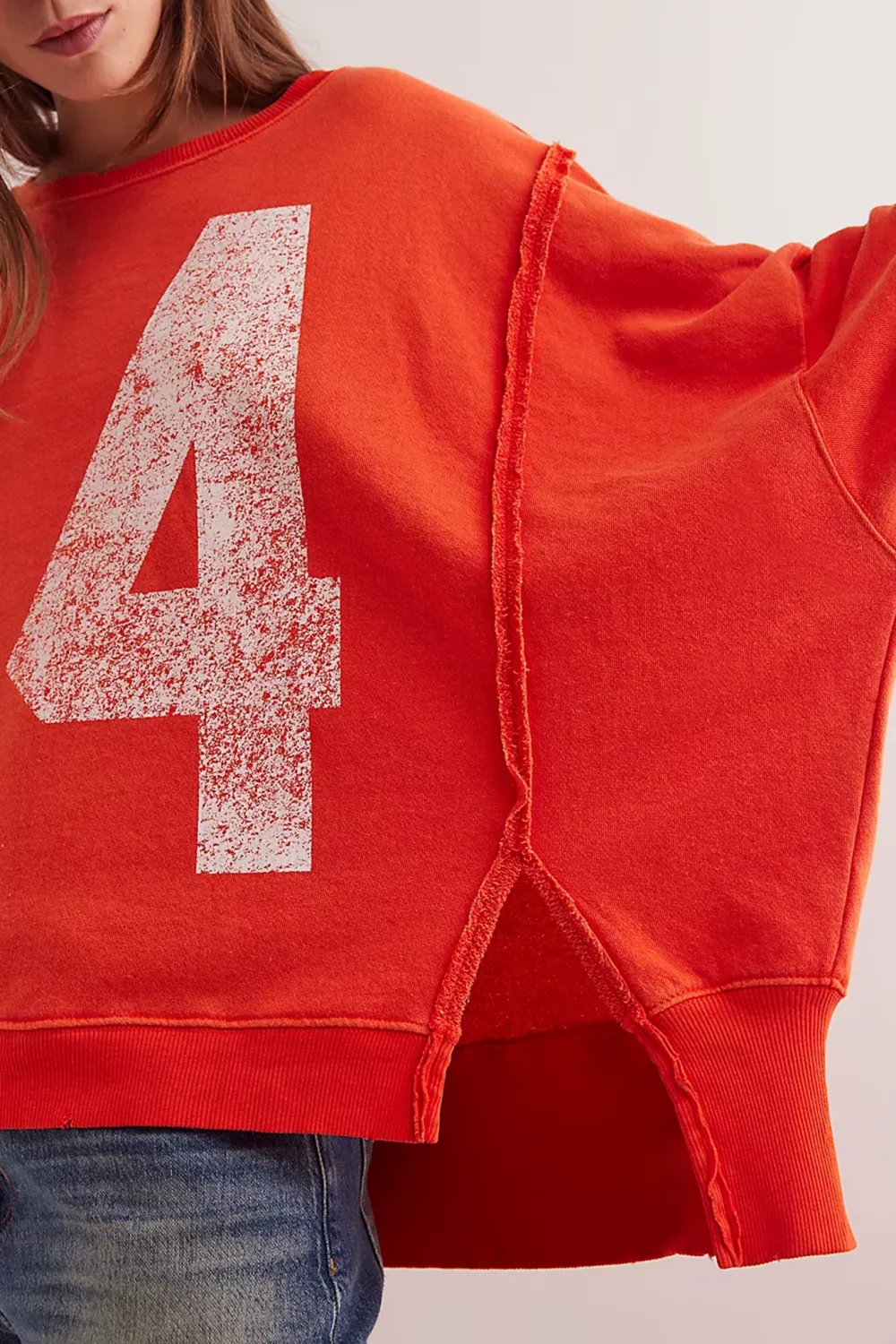 Oversized Graphic Print Sweatshirt