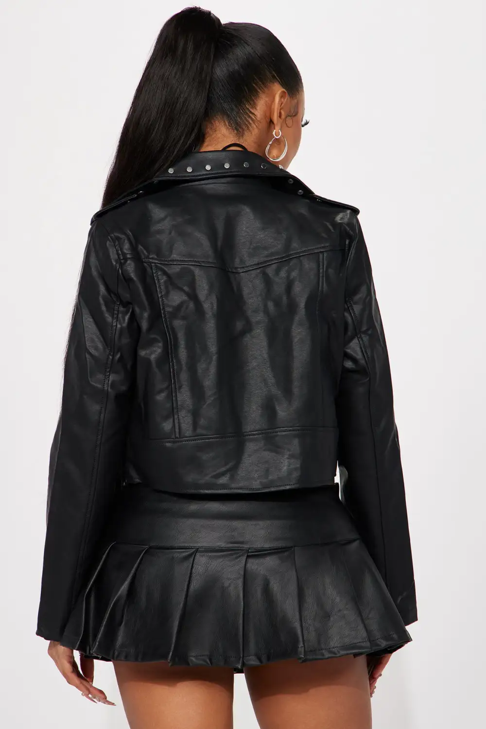 Such A Stud Moto Jacket - Black
