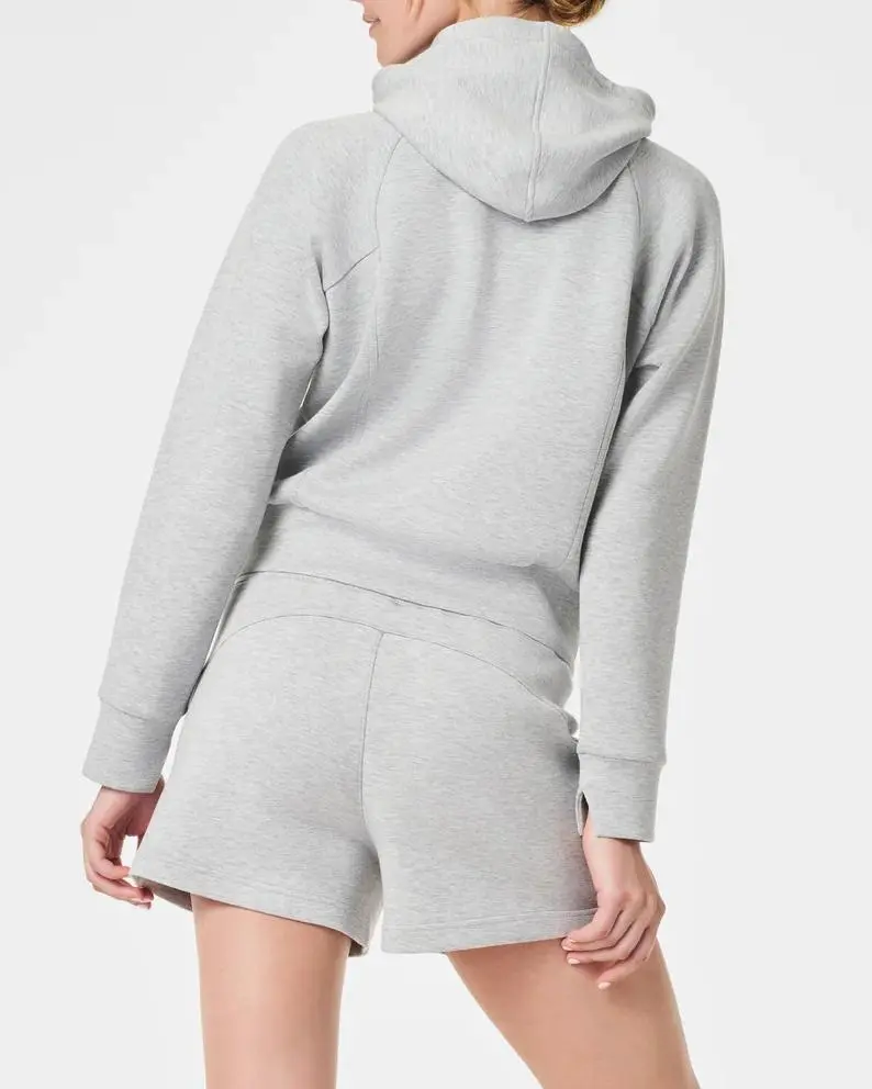 Light Heather Grey Full Zip Hoodie