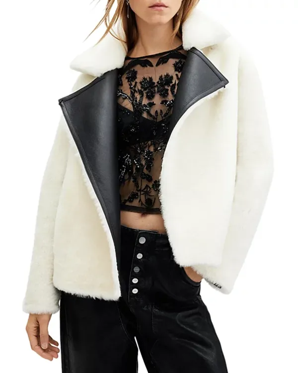 Multicolor Reversible Shearling Jacket