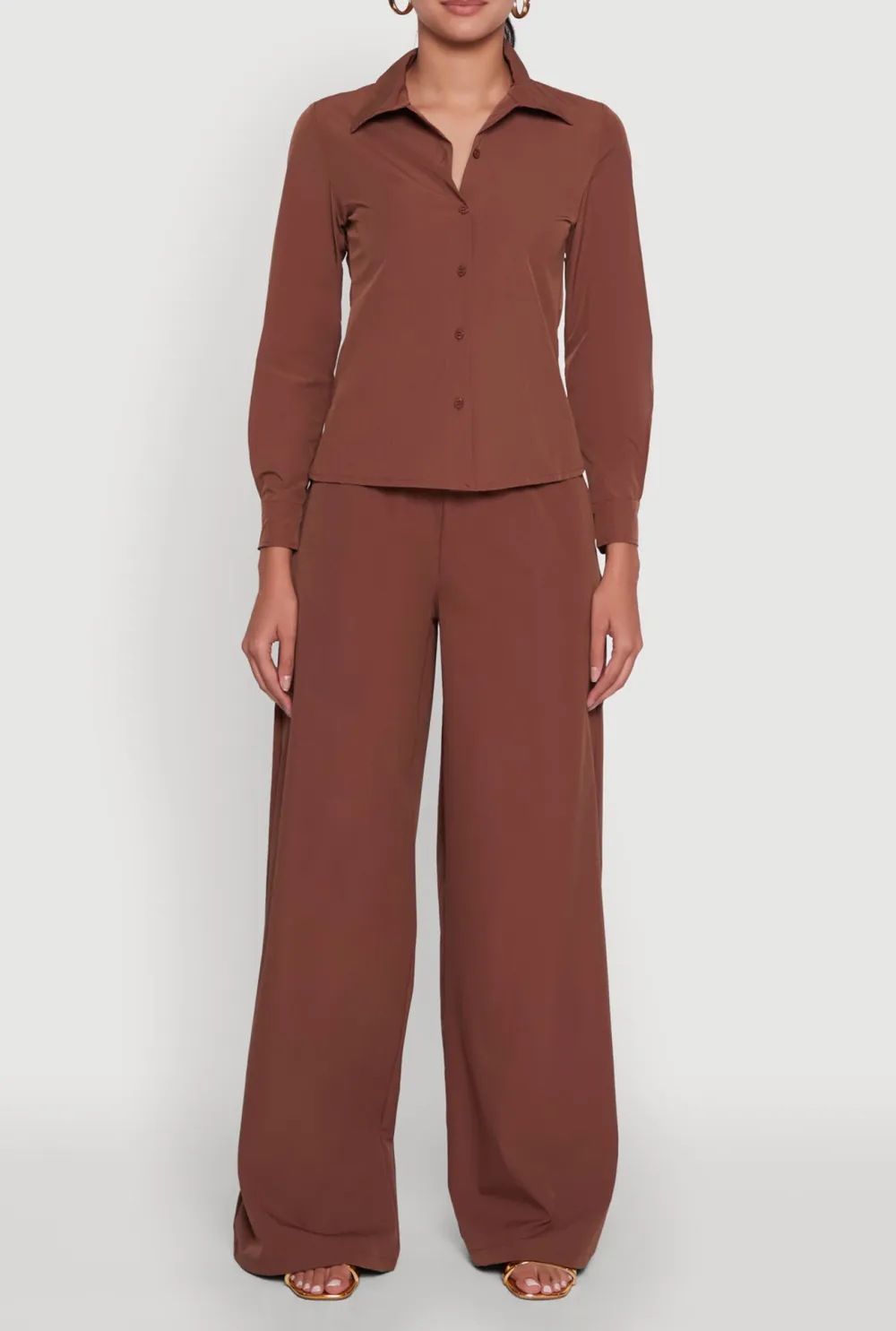 Solid Color Loose Pants