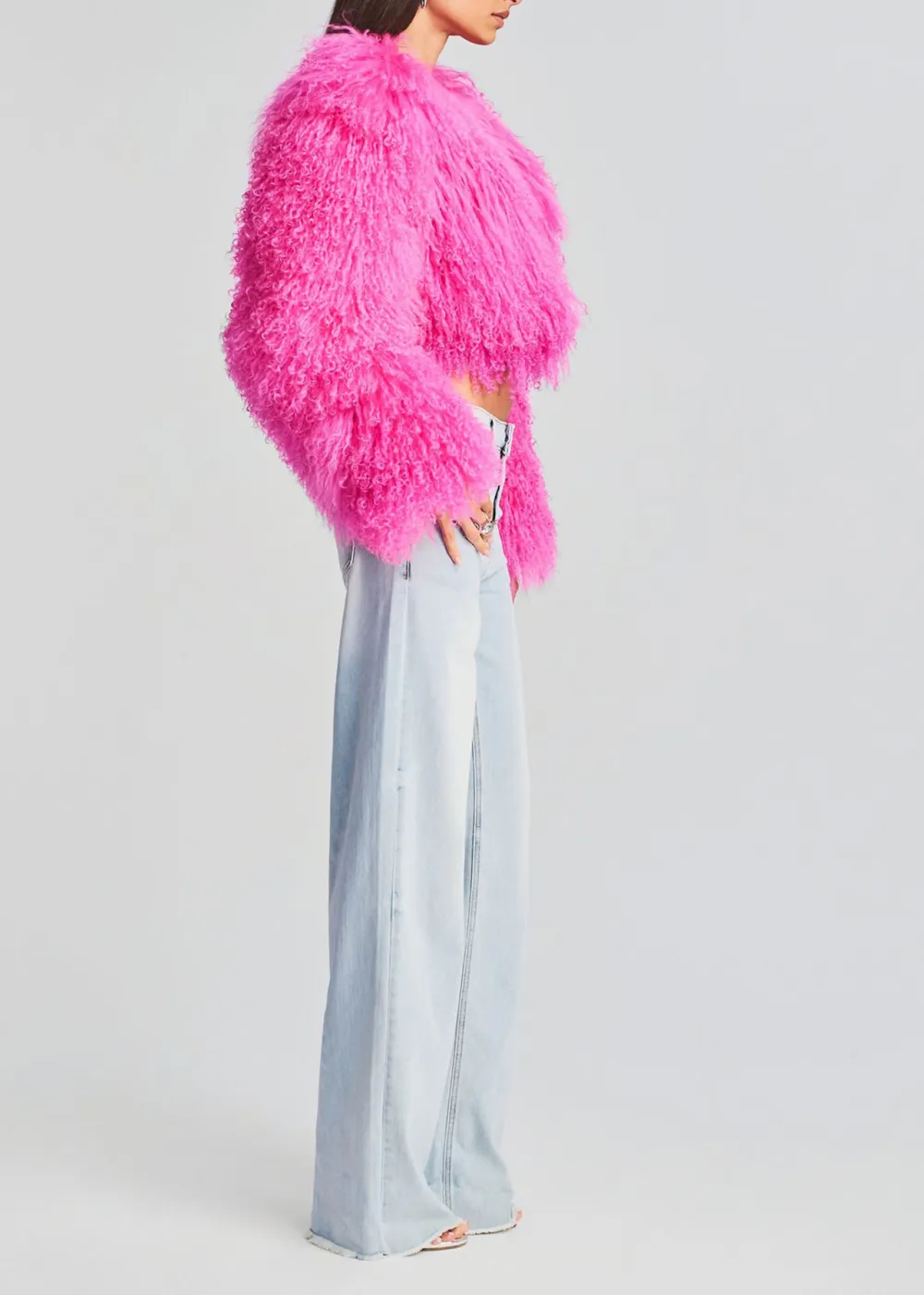 Long Sleeve Fur Jacket