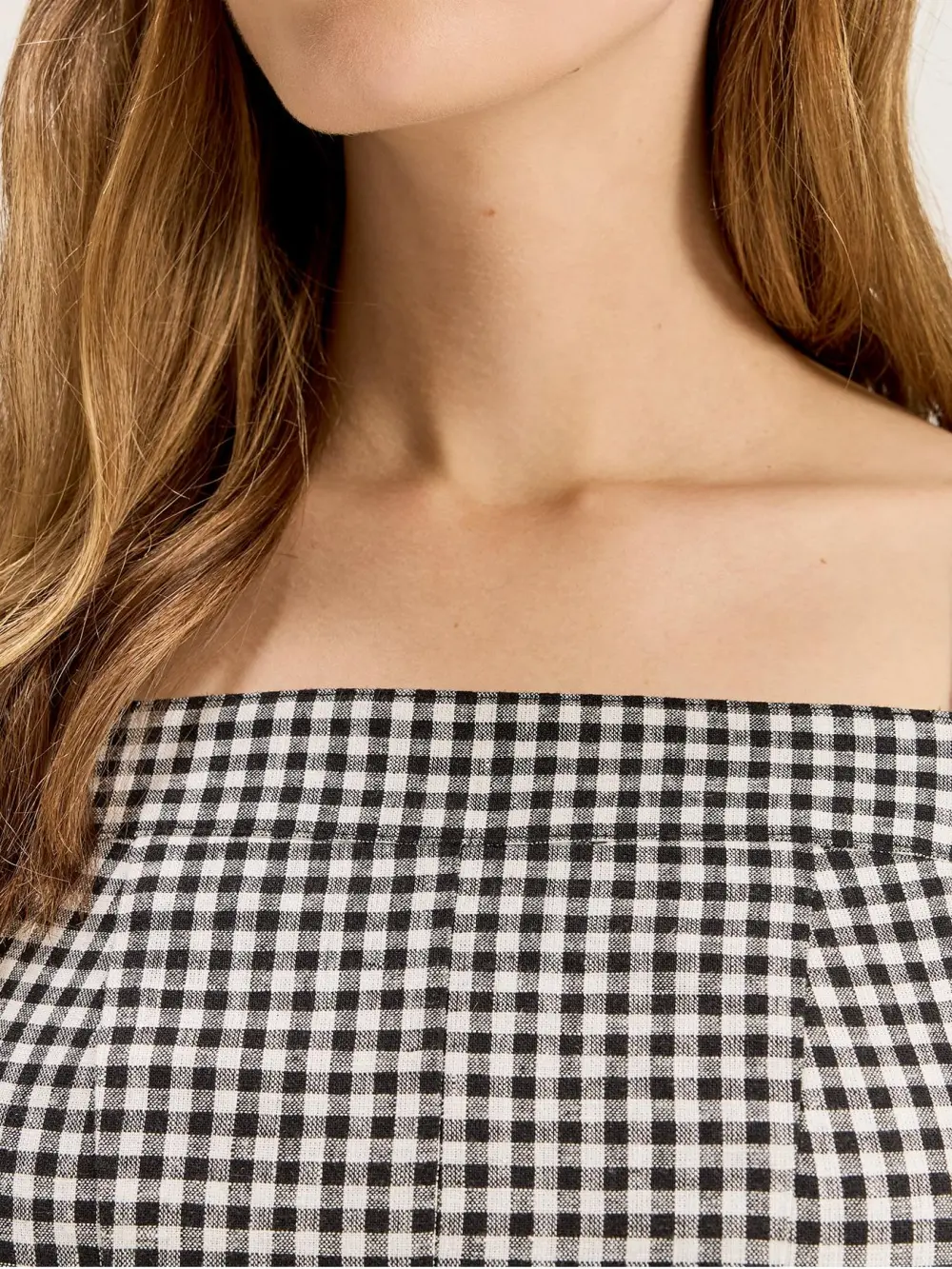 Black Plaid Maxi Dresses