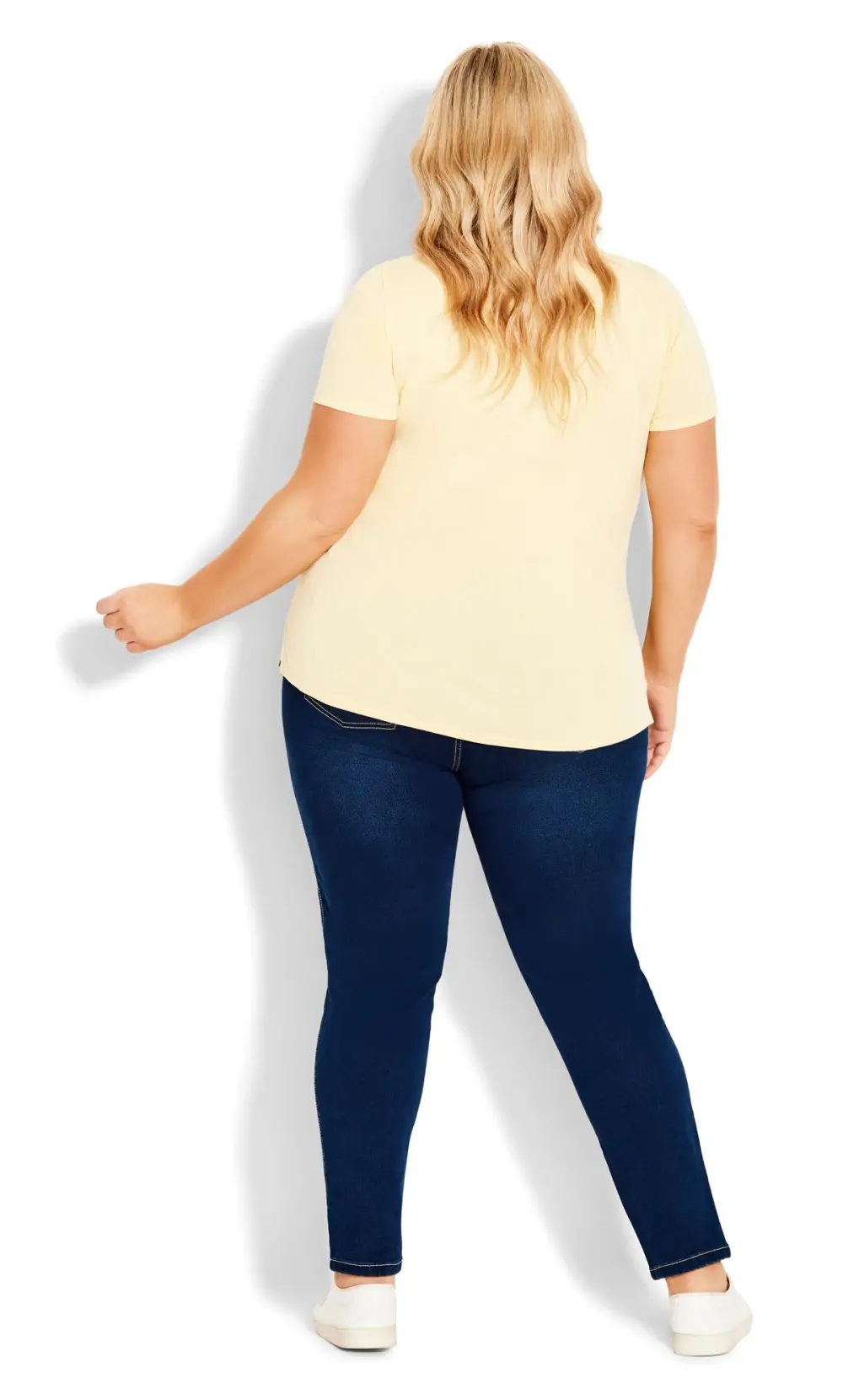 Evans Blue Dark Wash High Waisted Skinny Petite Jeans