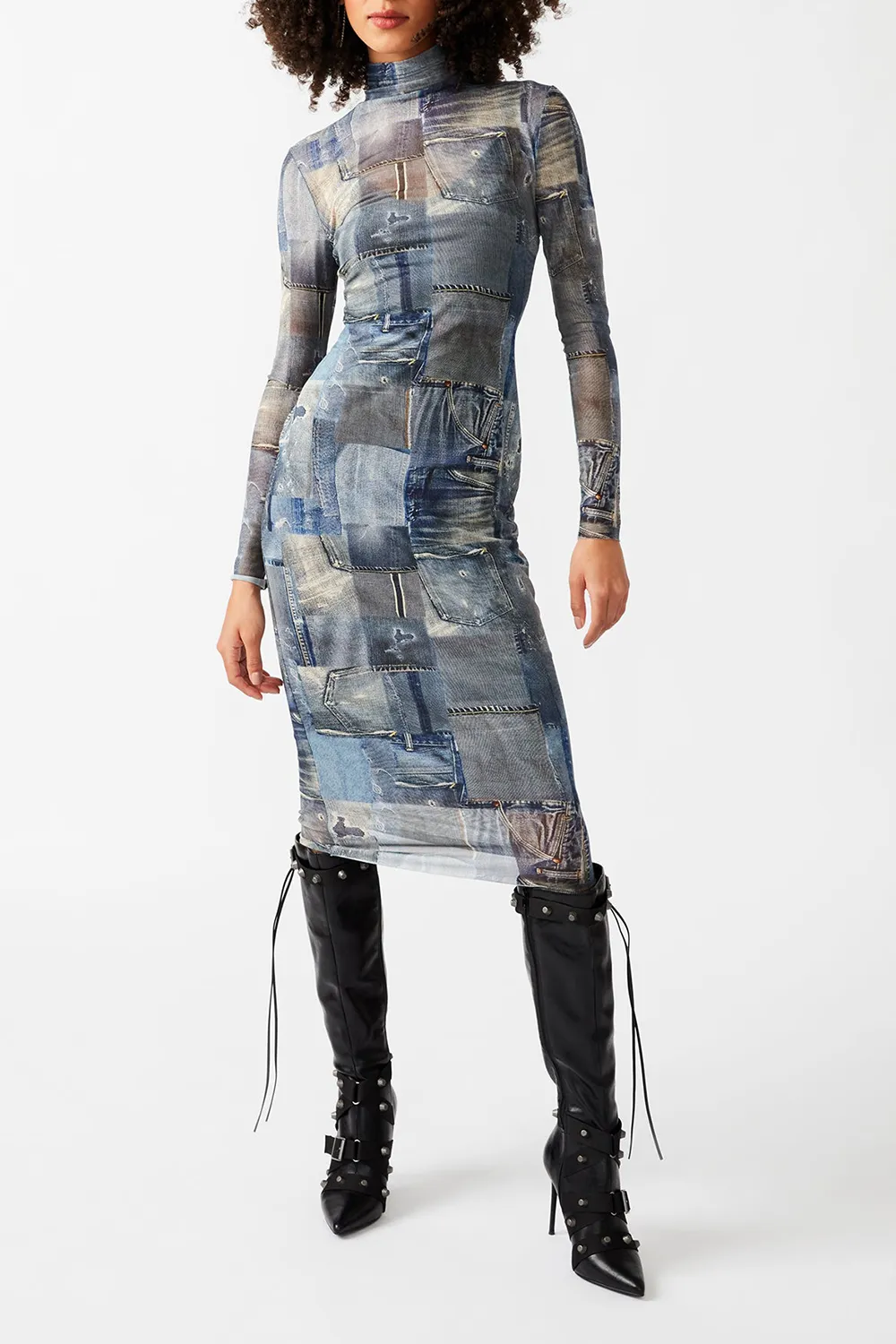 EFFORTLESS DRESS LEOPARD